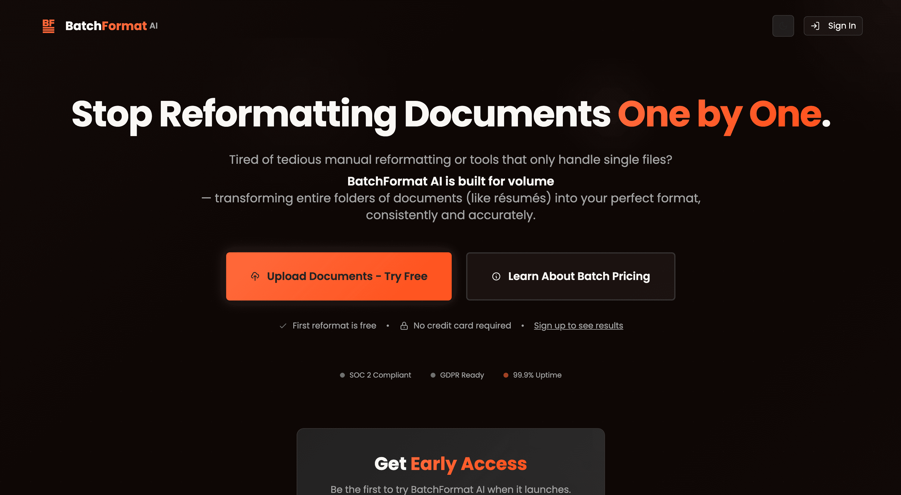 BatchFormat.ai